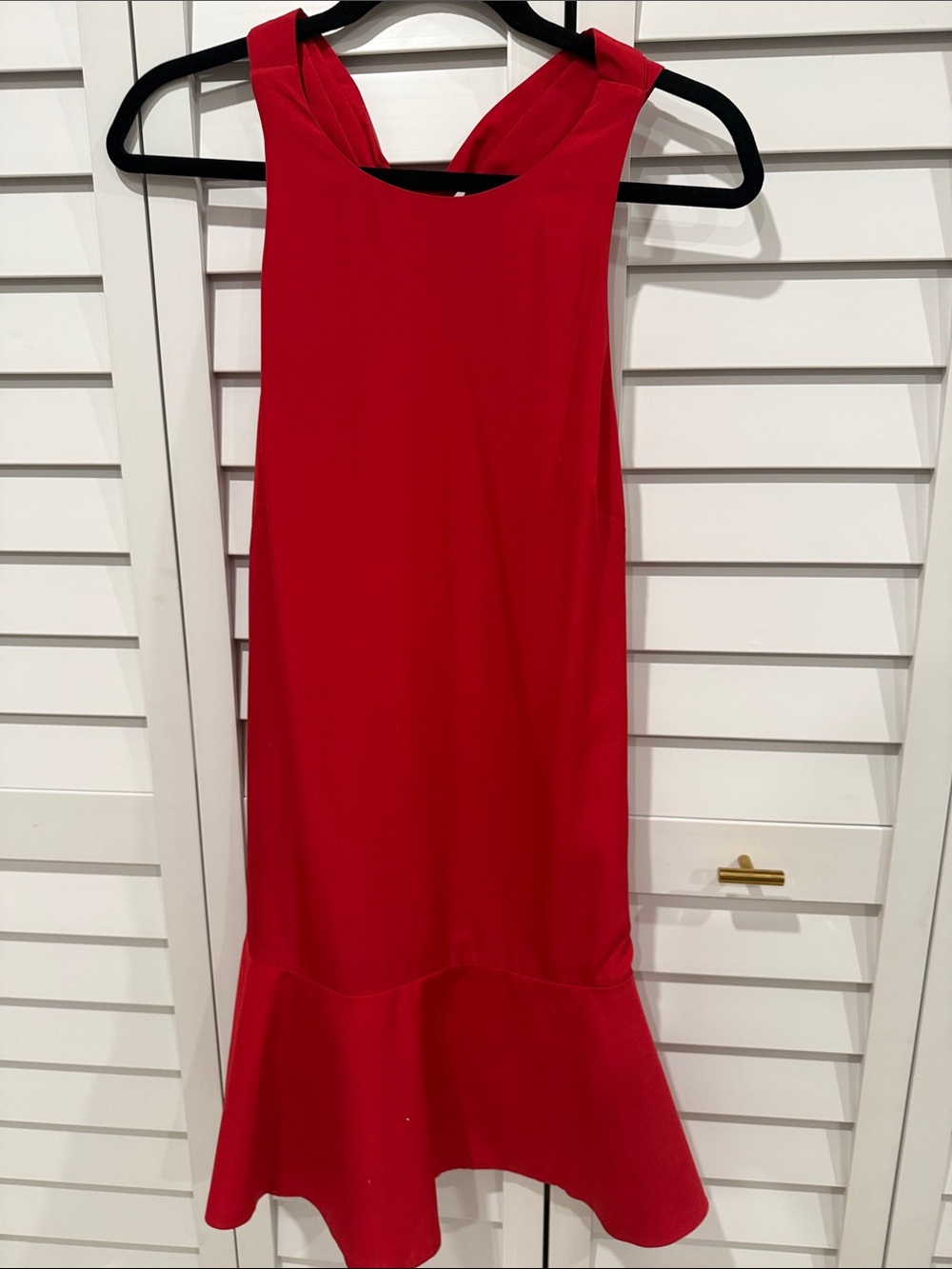 Keepsake Red Sleeveless Ruffle-Hem Dress - Women